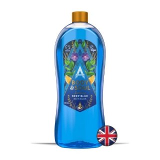 Astonish Body&Soul Soothing Deep Blue Płyn do Kąpieli Mandarynka Imbir 950 ml (Wielka Brytania)