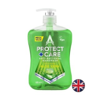 Astonish Delikatne Antybakteryjne Mydło do Rąk w Płynie Zielone Protect & Care Aloe Vera 600 ml (Wielka Brytania)