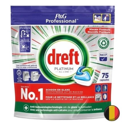 Dreft Platinum Tabletki do Zmywarki 75 szt. (Belgia)