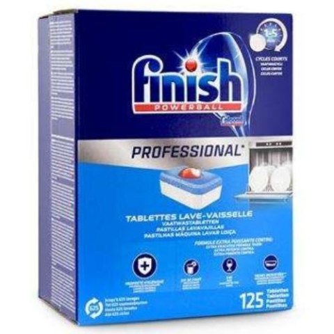 Finish Tabletki do Zmywarki Professional do krótkich cyklów 125 szt (Niemcy)