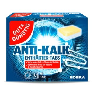 G&G Anti Kalk Odkamieniacz do Pralek w Tabletkach 51 szt. (Niemcy)