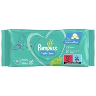 Pampers Fresh Clean Chusteczki Nawilżane dla Dzieci Niemowląt 80 szt.