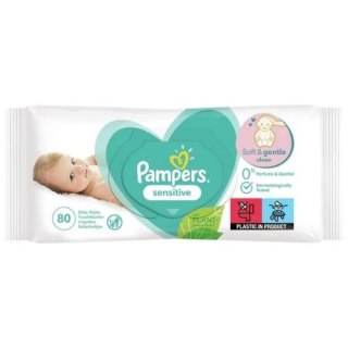 Pampers Sensitive Chusteczki Nawilżane dla Dzieci Niemowląt 80 szt.