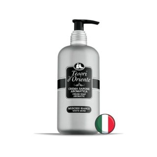 Tesori d'Oriente Muschio Bianco Kremowe Mydło w Płynie Białe Piżmo 300 ml (Włochy)